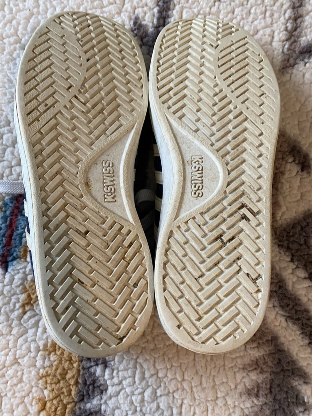Men's K Swiss Navy and White sneakers - Picture 5 of 6